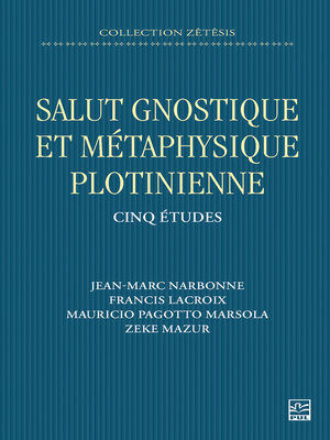 cover image of Salut gnostique et métaphysique plotinienne